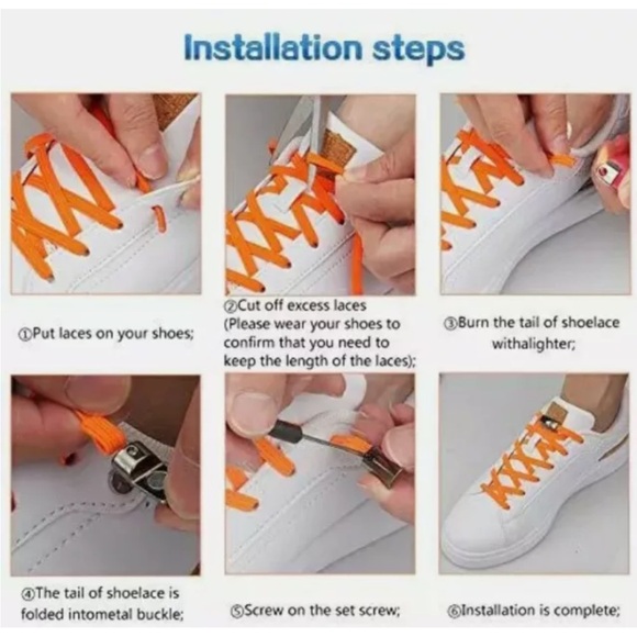 No Tie Elastic Shoe Laces - Picture 2 of 4